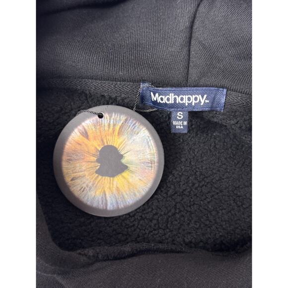 New Madhappy Hoodie Small Unisex Snapchat Fat Cat Graphic - Picture 9 of 10